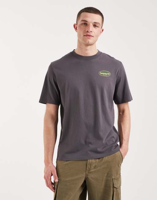 Timberland Gas station back graphic tee in blackened pearl, 4 of 5
