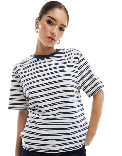Timberland - Gestreept T-shirt met korte mouwen