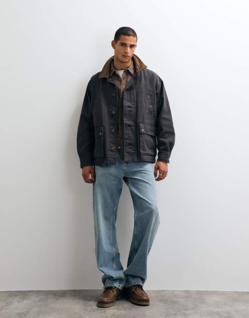 Timberland giacca coach in nero vintage, 1 di 5