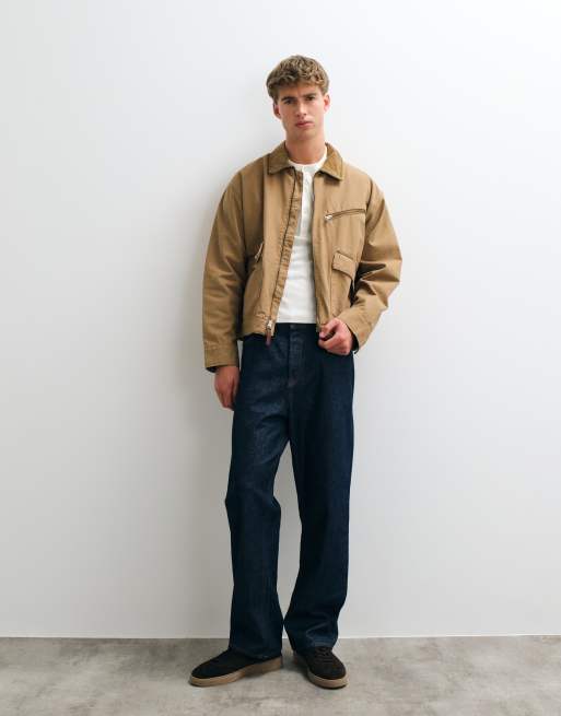 Timberland giacca in canvas color ermellino, 2 di 5