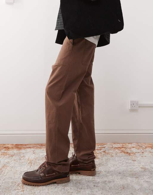 Timberland - Goffstown - Broek van canvas met wassing en zakken in bruin, 4 van 5