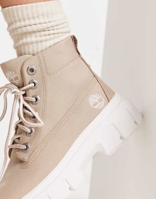 Timberland - Greyfield - Beige støvler i stof , 3 af 4