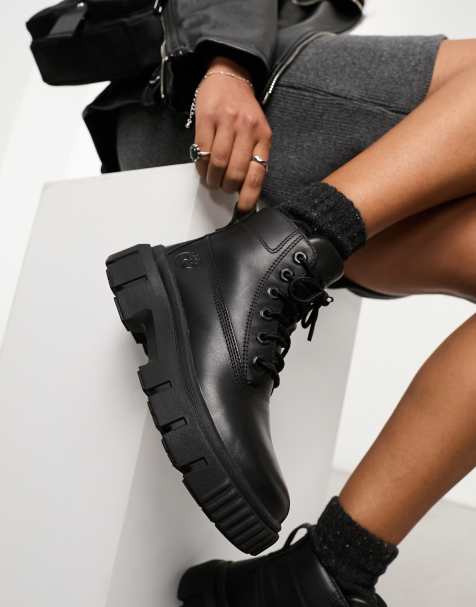 Womens black timberlands sale sale