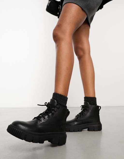 Timberland Greyfield boots in black full grain leather ASOS