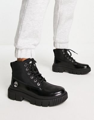 Timberland Greyfield boots in black  - ASOS Price Checker