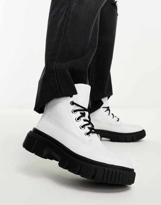 Timberland grise hotsell et blanche