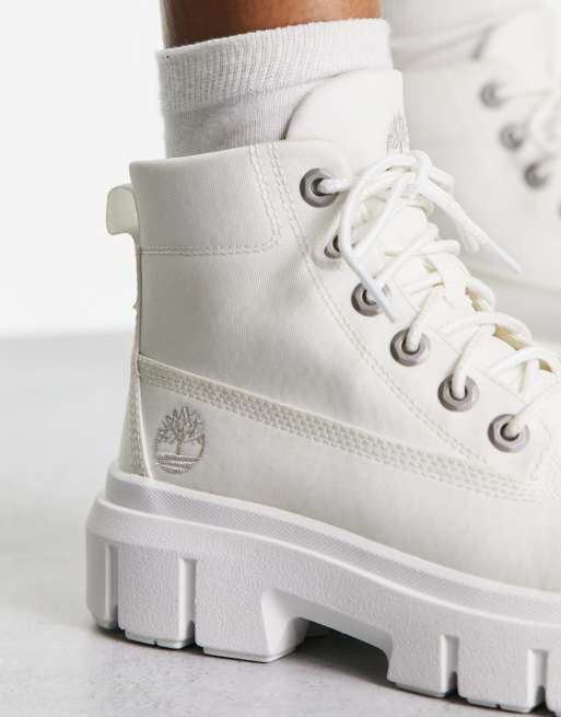 Timberland femme grise et blanche sale