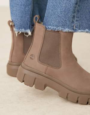Timberland Greyfield chelsea boots in brown nubuck