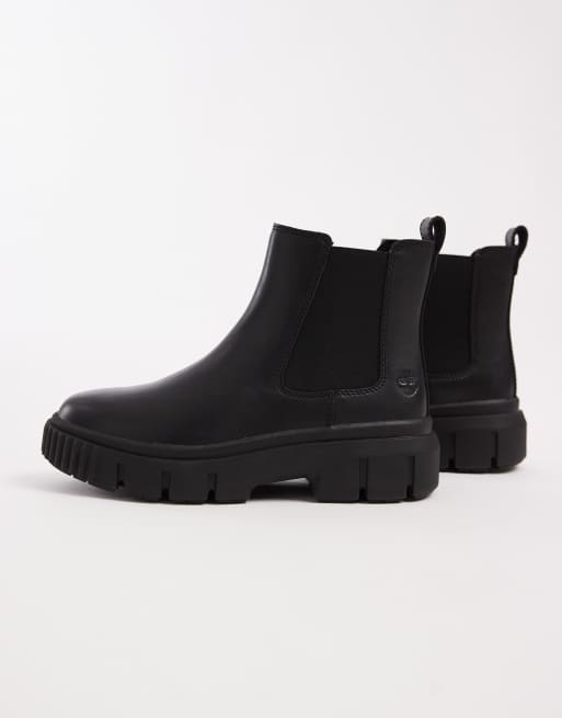 Timberland – Greyfield – Chelsea-Stiefel aus Vollnarbenleder in Schwarz, 2 von 4