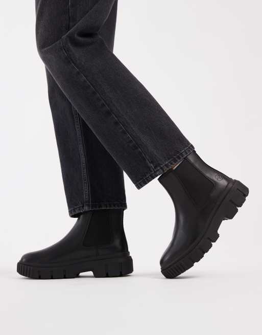 Timberland – Greyfield – Chelsea-Stiefel aus Vollnarbenleder in Schwarz, 4 von 4