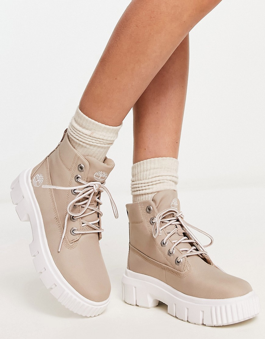 Timberland greyfield fabric boots in beige-Neutral