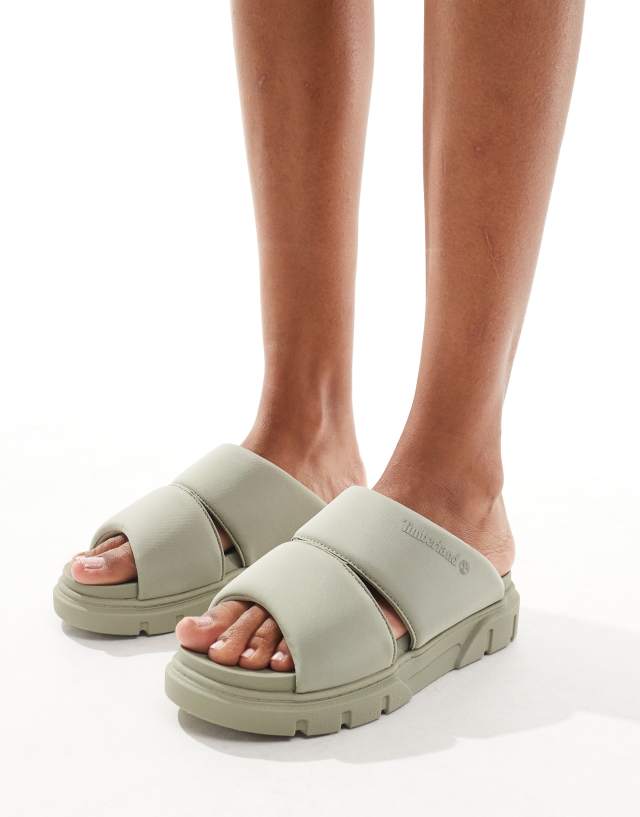 Timberland - greyfield strap sandals in grey