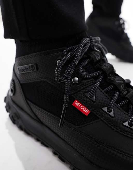 Black helcor timberland boots sales