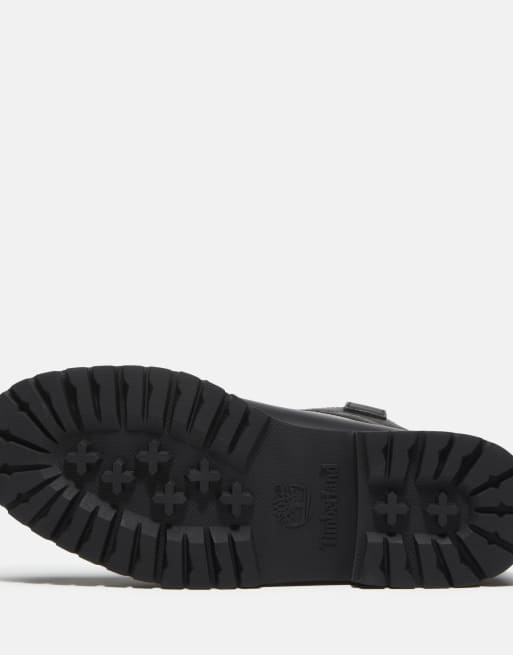 Timberland halfhoge instaplaars in zwart volnerfleer, 3 van 4