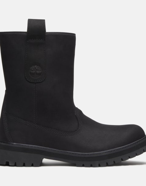 Timberland halfhoge instaplaars van zwart nubuck - view 1