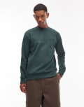 [Timberland] Timberland Hampthon embroidered chest logo sweatshirt in green Chest 48-50 Green gables