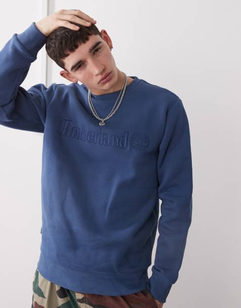 Timberland - Hampthon - Sweat avec broderie logo sur le devant - Bleu marine - view 1
