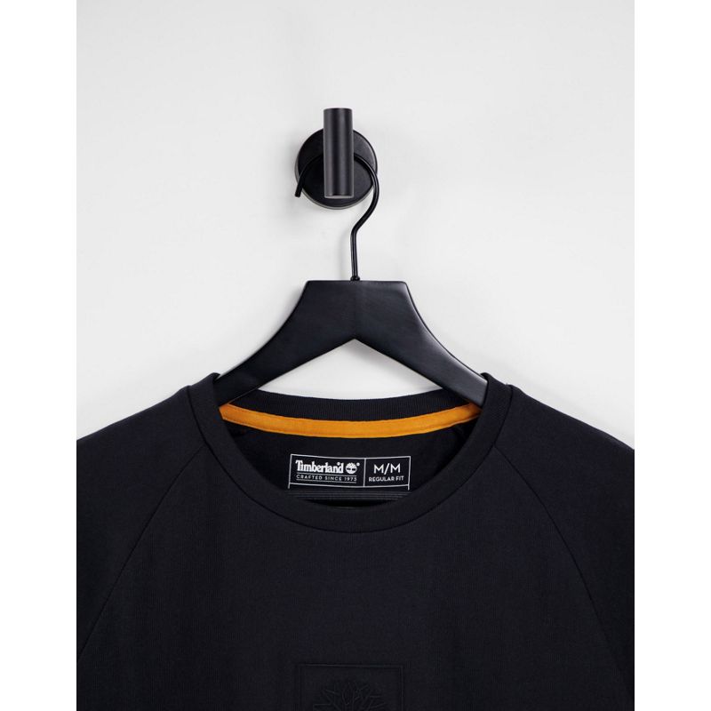  Jp5EI Timberland - Heavy Weight Stack - T-shirt nera con logo