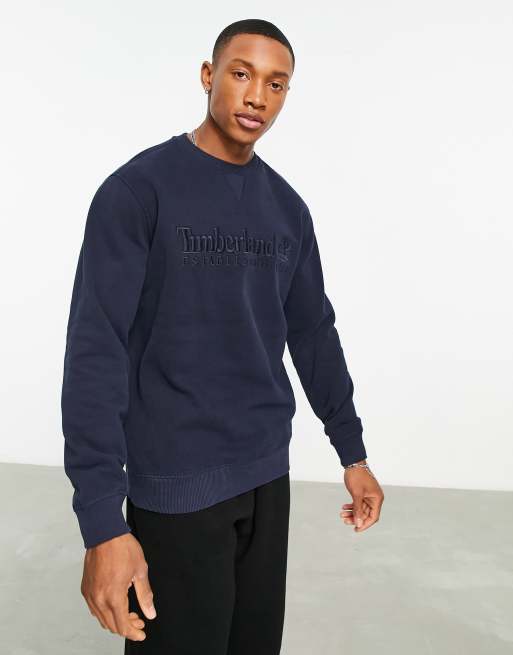 Timberland navy sweatshirt 2025