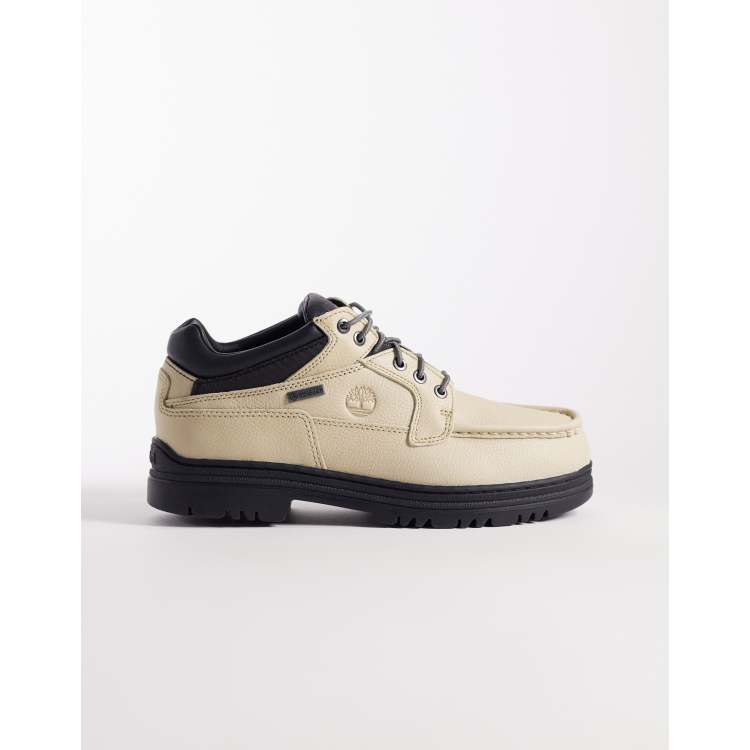 t*l様 Timberland Heritage LOW LACE moc to Timberland heritage low lace-up gore-tex boots in beige | ASOS