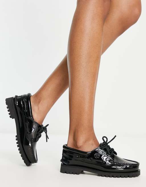 78▢Timberland NOREEN HANDSEWN UT0115-4 Timberland Heritage Noreen 3 Eye Handsewn shoes in black