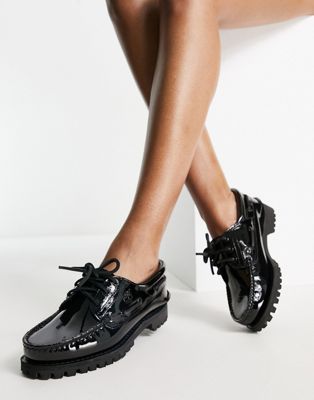 Timberland Heritage Noreen 3 eye shoes in black leather