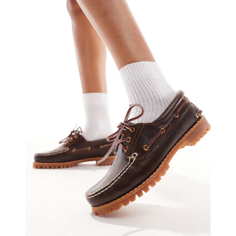 Timberland Heritage Noreen Chaussures bateau en cuir pleine