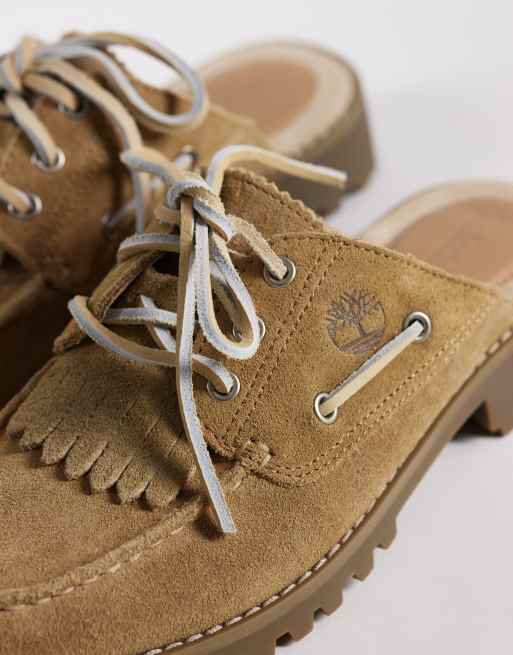 Timberland - Heritage Noreen - Muiltjes in medium beige suède, 2 van 4