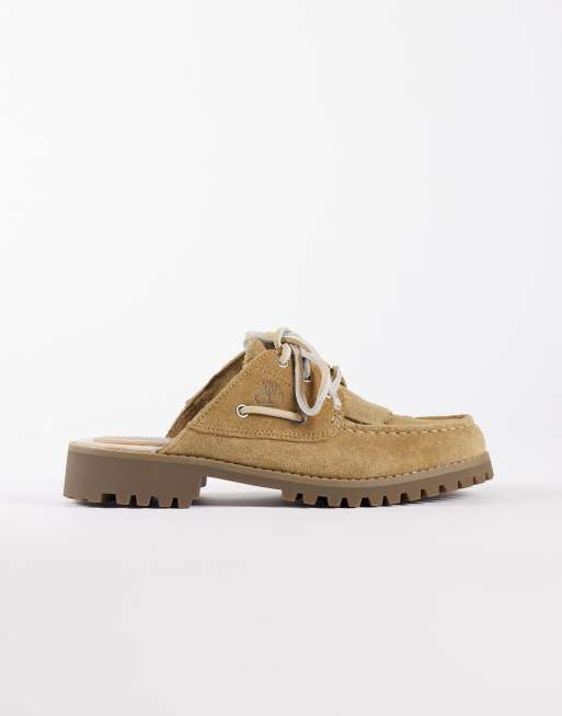 Timberland - Heritage Noreen - Sabot in camoscio beige medio