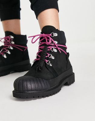 Timberland Heritage rubber toe boots in black  - ASOS Price Checker