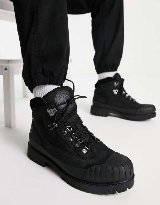 Timberland Heritage rubber toe hiker boots in black | ASOS