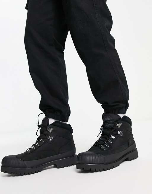 TIMBERLAND HERITAGE RUBBER TOE HIKER  BOOTS MEN SHOES Size 12 Timberland Heritage rubber toe hiker boots in black | ASOS main image 4