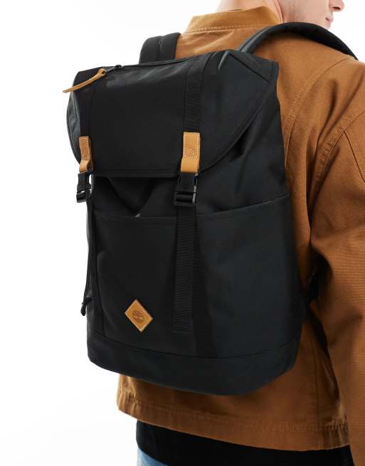 Timberland - Heritage - Sort rygsæk med logo og stropper