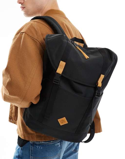 Timberland – Heritage – Svart ryggsäck med logga och remmar, 4 av 4