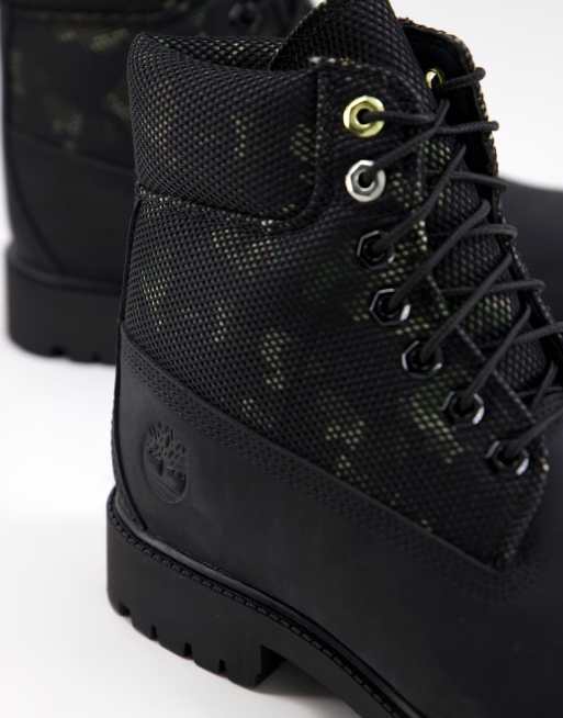 Black camouflage timberland boots cheap