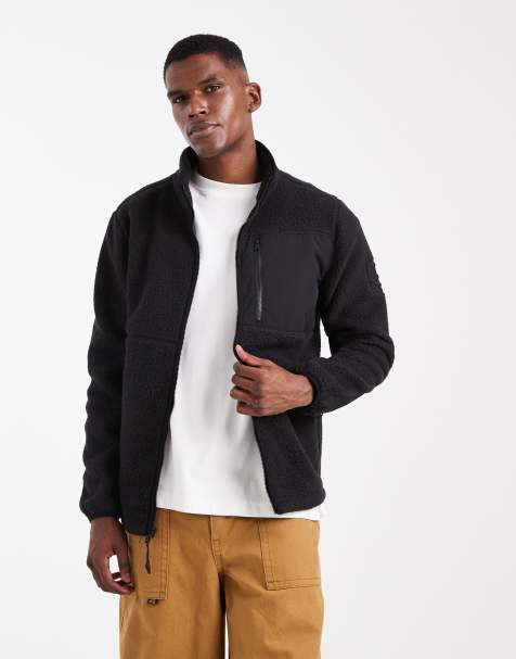 Timberland High pile fleece jacket in black - view 1