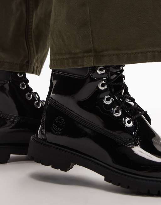 Timberland – Hochwertige 6-Zoll-Stiefel aus Lackleder in Schwarz, 2 von 4