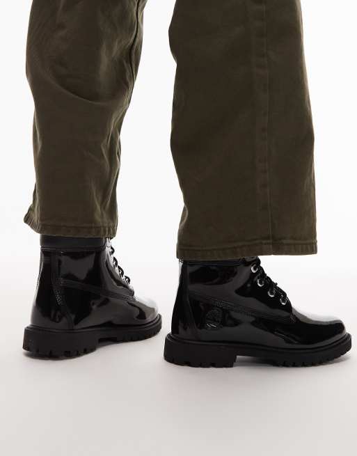 Timberland – Hochwertige 6-Zoll-Stiefel aus Lackleder in Schwarz, 4 von 4
