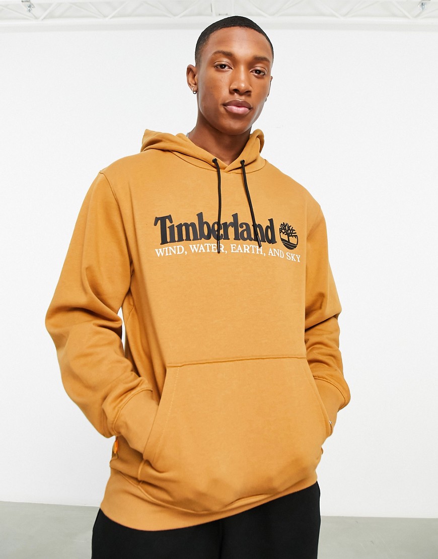 Timberland hoodie in wheat tan-Brown