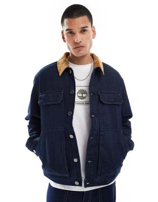 Timberland insulated denim jacket in indigo-Blue φωτογραφία