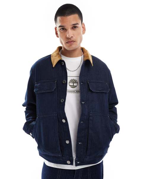 Timberland insulated denim jacket in indigo - view 1