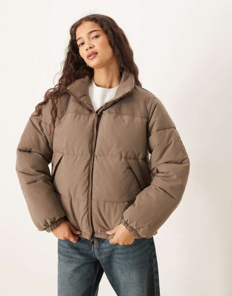 Timberland – Isolierte Pufferjacke mit synthetischem Futter in der Farbe Chocolate Chip - view 1