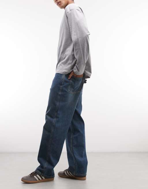 Timberland - Jeans color indaco medio con logo ad albero ricamato sul retro, 2 di 5
