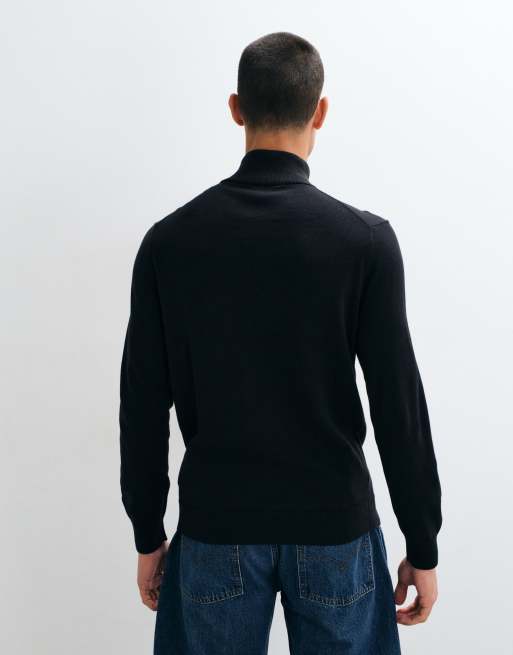 Timberland jersey con cremallera de 1/4 en negro, 5 de 5