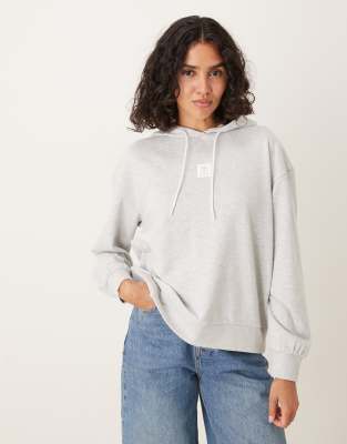 Timberland - Kapuzenpullover aus Loopback-Stoff in Hellgrau meliert