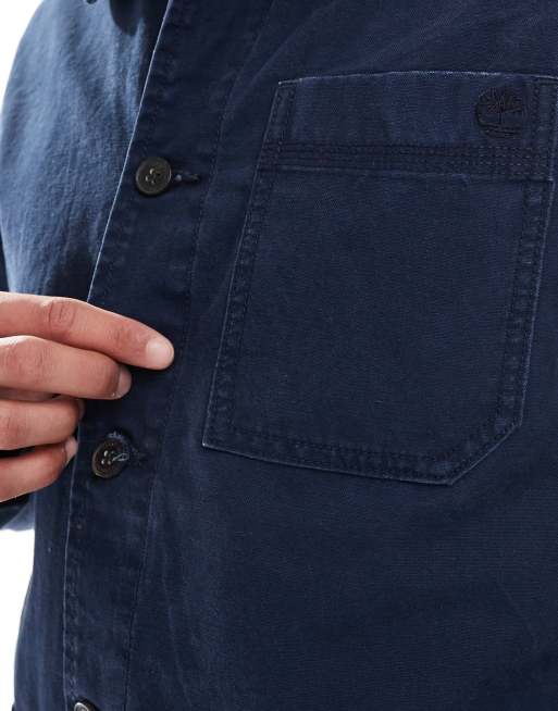 Timberland – Kempshire – Chore-Jacke aus verwaschenem Canvas in dunklem Saphirblau, 2 von 4
