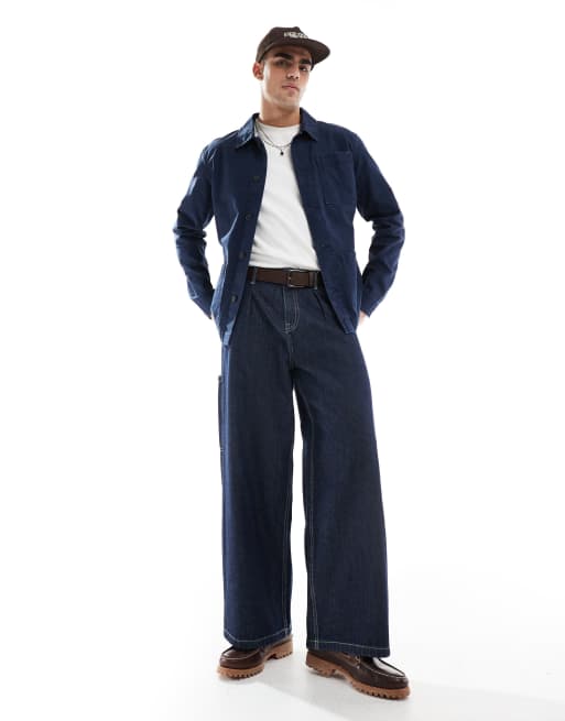 Timberland – Kempshire – Chore-Jacke aus verwaschenem Canvas in dunklem Saphirblau, 3 von 4