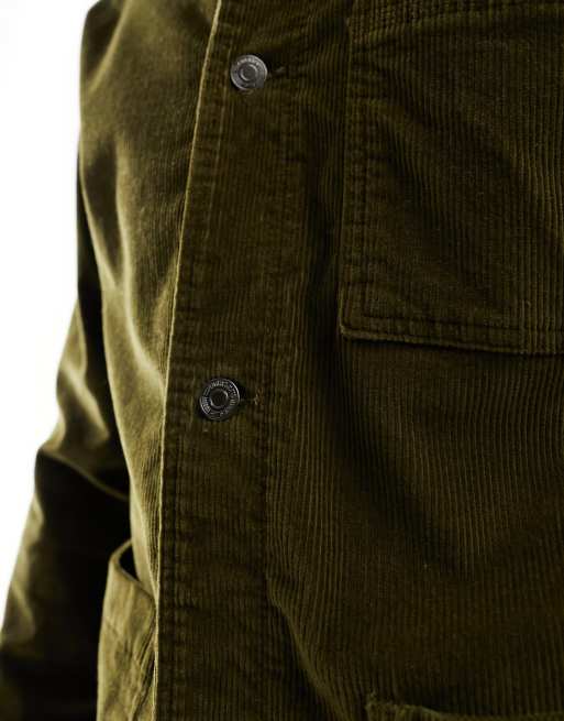 Timberland kempshire corduroy chore jacket in green