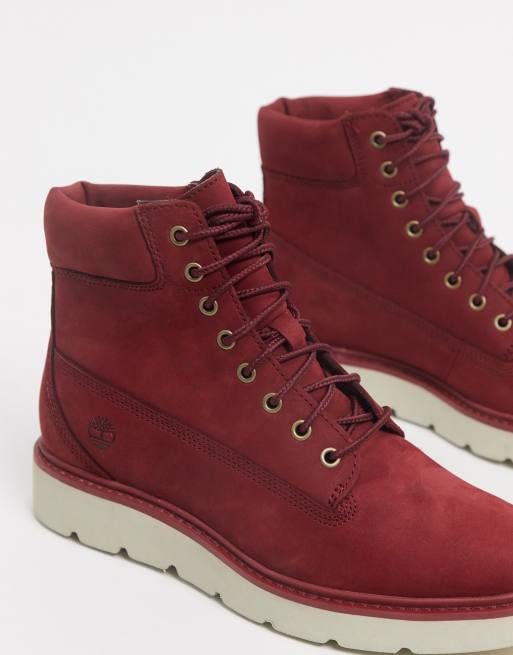 Timberland - Kenniston - 6 Inch laarzen met veters in rood, 3 van 4