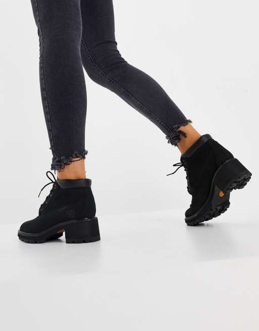 Timberland Kinsley WP Nellie heeled boots in black | ASOS